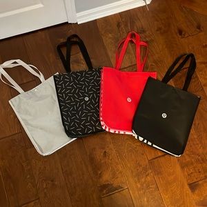 Set of 4 Lululemon Reusable Tote Bags